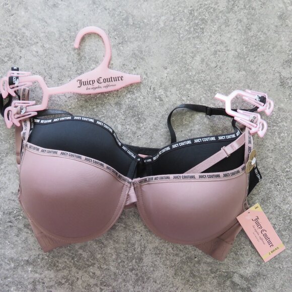 (#N-1) Juicy Couture 2 intimates Push up bras Size 38C - Picture 1 of 7